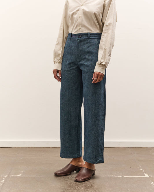 MAN-TLE W-R19P4 High Wide Pants, Blue