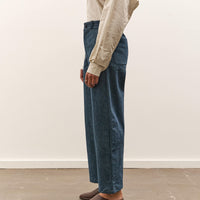 MAN-TLE W-R19P4 High Wide Pants, Blue