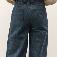 MAN-TLE W-R19P4 High Wide Pants, Blue