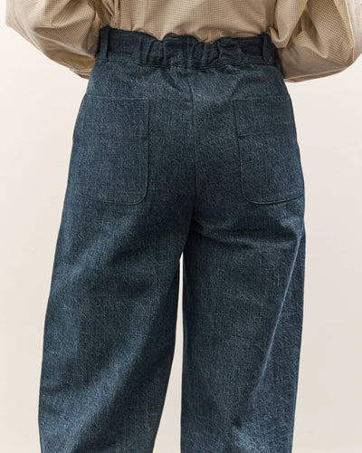 MAN-TLE W-R19P4 High Wide Pants, Blue