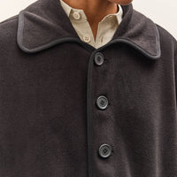 MAN-TLE Balmacaan Coat, Black