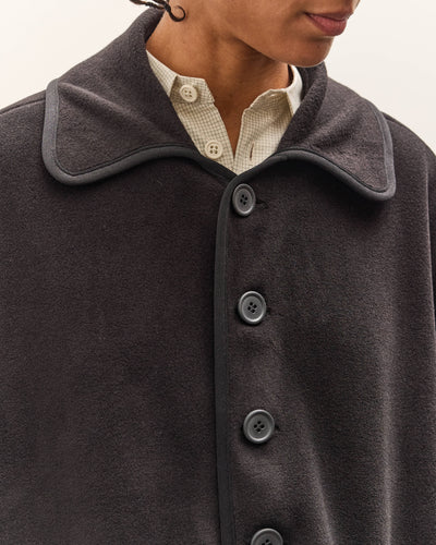MAN-TLE Balmacaan Coat, Black