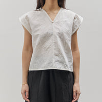 MAN-TLE W-R18S5 Box Shirt, Shell linen