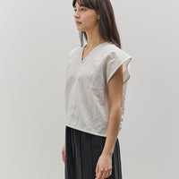 MAN-TLE W-R18S5 Box Shirt, Shell linen