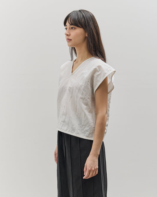 MAN-TLE W-R18S5 Box Shirt, Shell linen