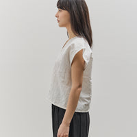 MAN-TLE W-R18S5 Box Shirt, Shell linen