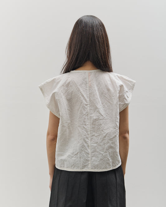 MAN-TLE W-R18S5 Box Shirt, Shell linen