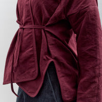 MAN-TLE Cross Cardigan, Sap Linen