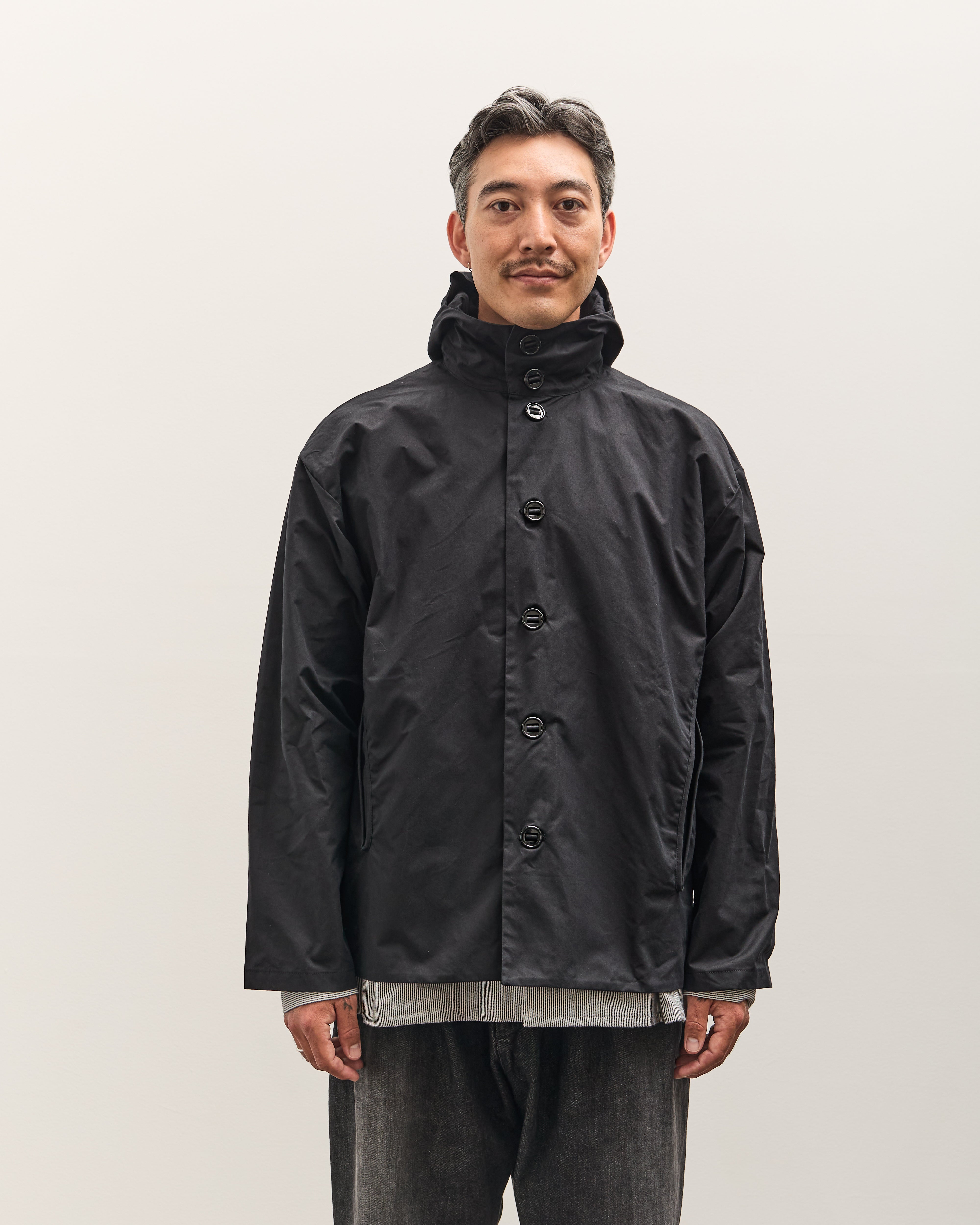 MAN-TLE R0Y3 Gill Jacket, Black Master Shield – Glasswing