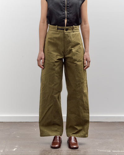 MAN-TLE High Wide Pants, Field Wax