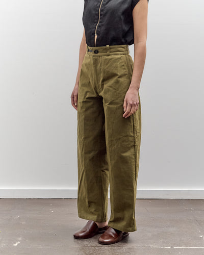 MAN-TLE High Wide Pants, Field Wax