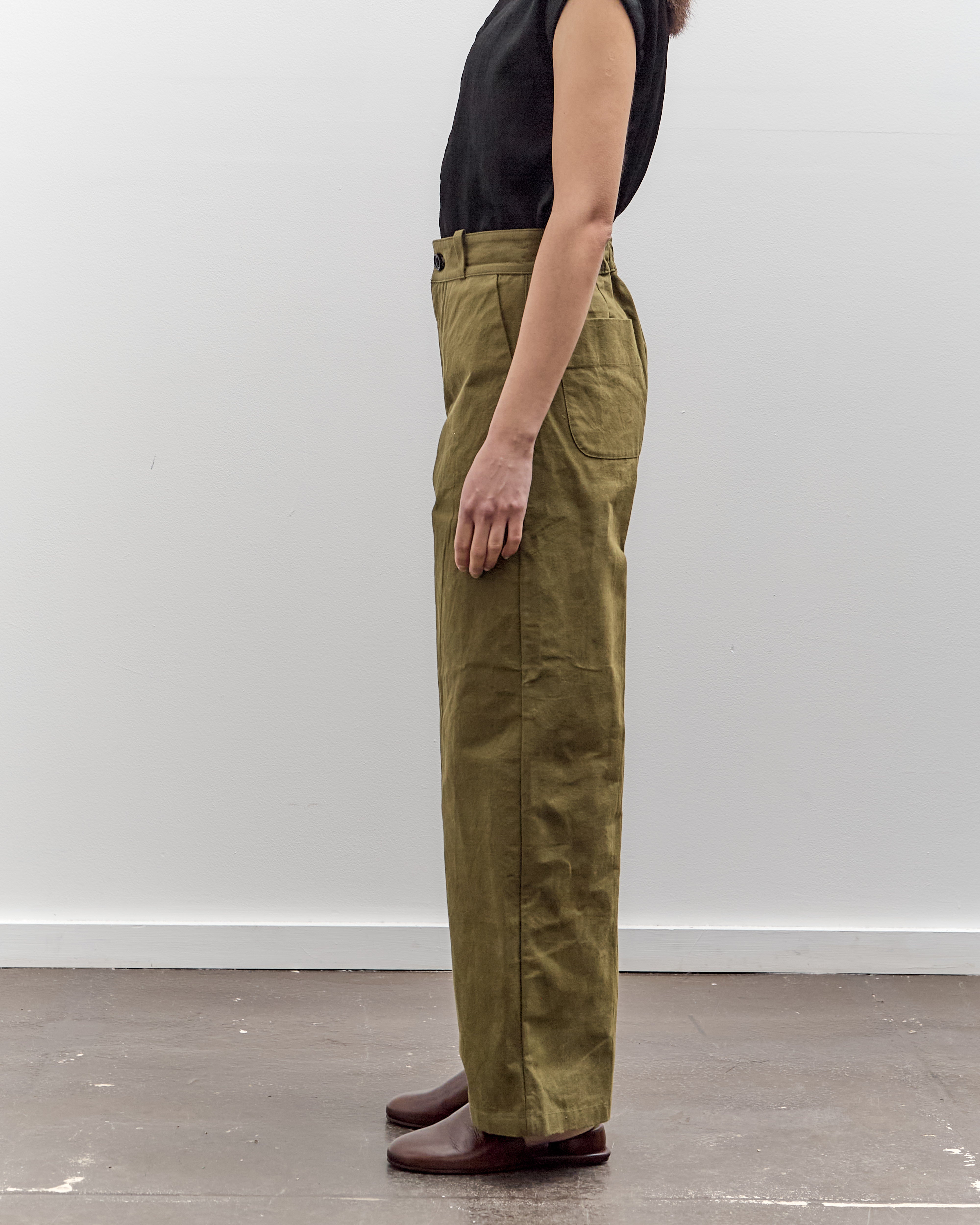 MAN-TLE High Wide Pants, Field Wax – Glasswing