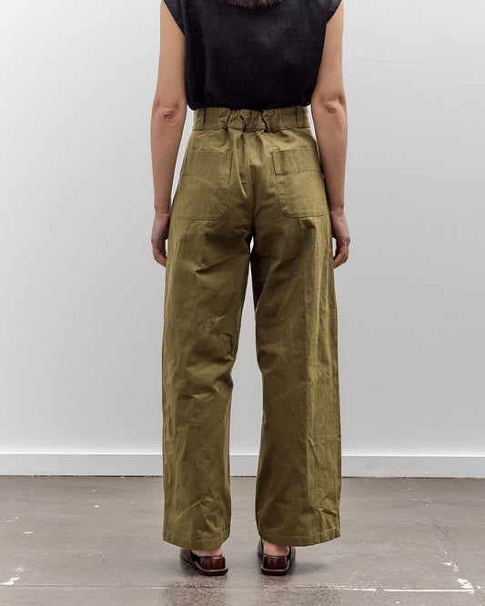 MAN-TLE High Wide Pants, Field Wax