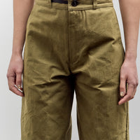 MAN-TLE High Wide Pants, Field Wax