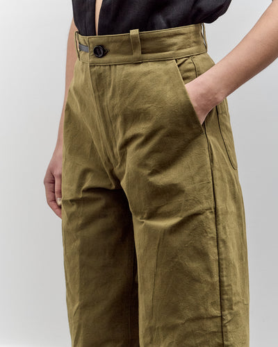 MAN-TLE High Wide Pants, Field Wax