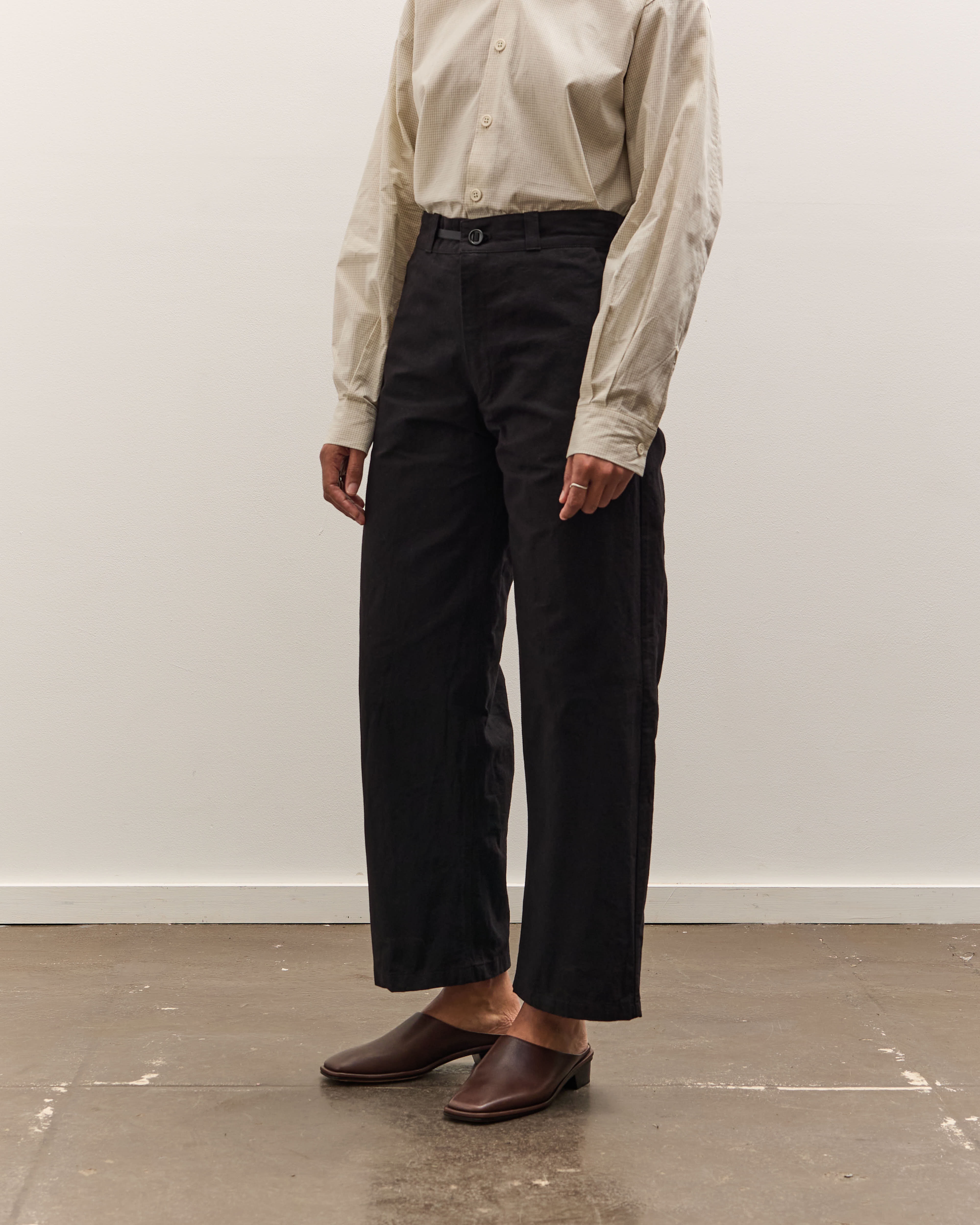 MAN-TLE W-R0P4 High Wide Pant, Black Wax – Glasswing