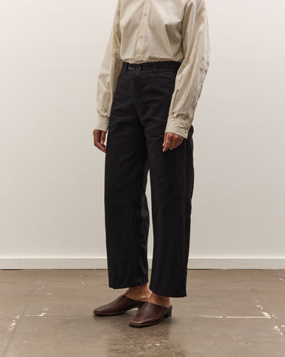 MAN-TLE W-R0P4 High Wide Pant, Black Wax