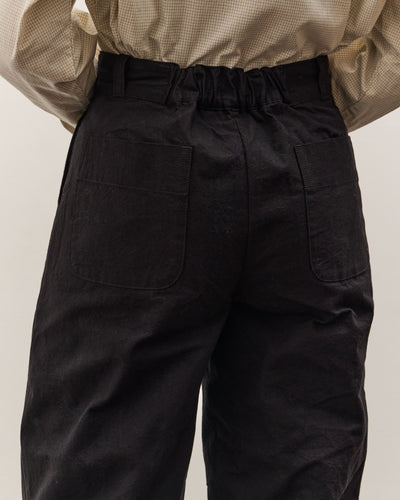 MAN-TLE W-R0P4 High Wide Pant, Black Wax
