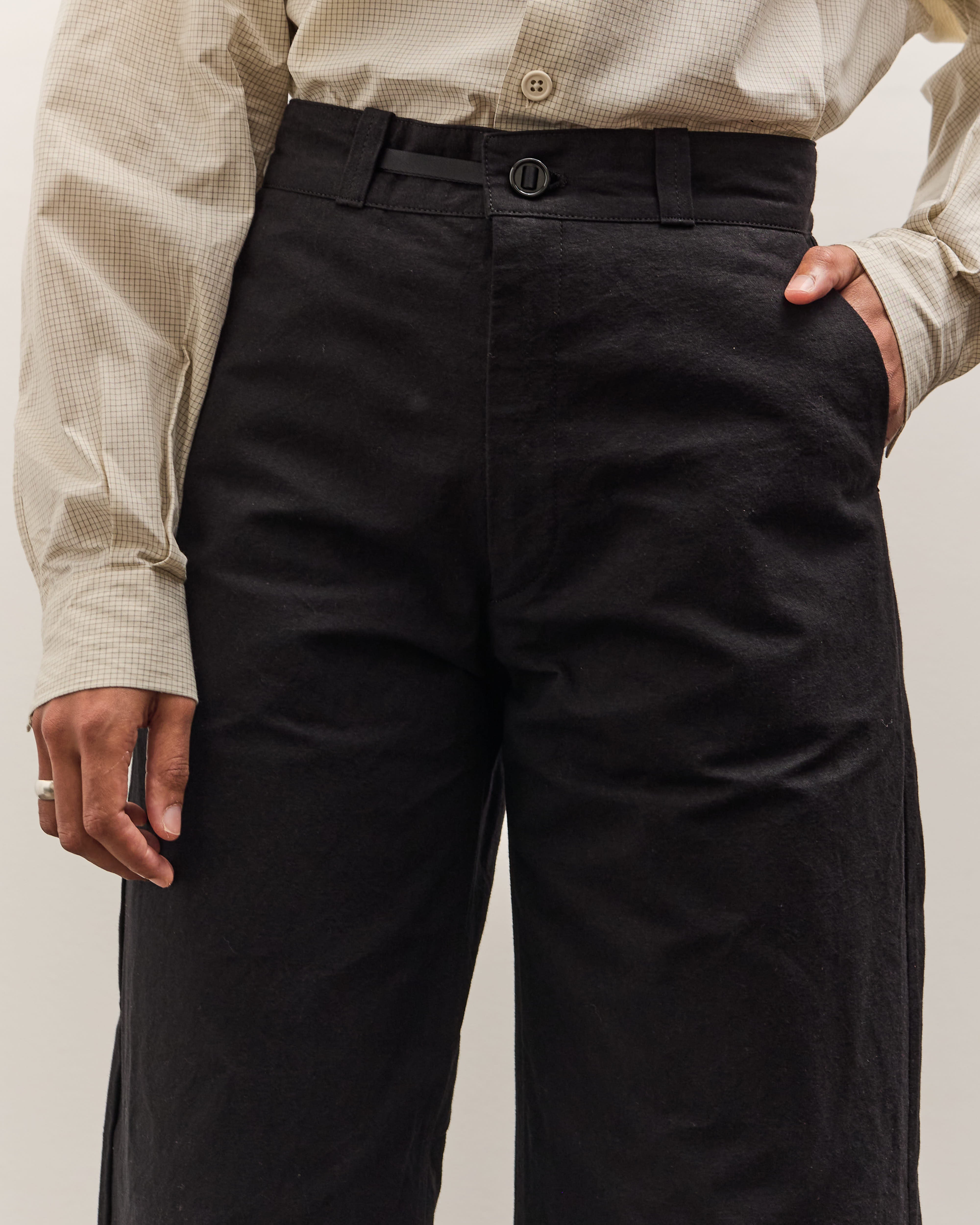 MAN-TLE W-R0P4 High Wide Pant, Black Wax – Glasswing