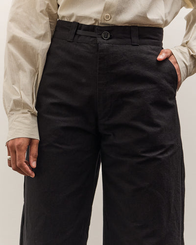 MAN-TLE W-R0P4 High Wide Pant, Black Wax
