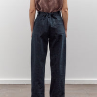 MAN-TLE High Wide Pants, Navy Slub Denim