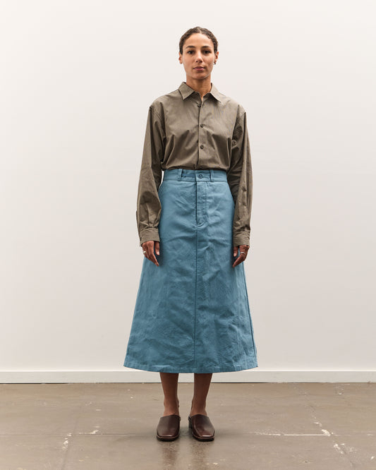 MAN-TLE W-R19P7 High Wide Skirt, Blue