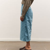 MAN-TLE W-R19P7 High Wide Skirt, Blue