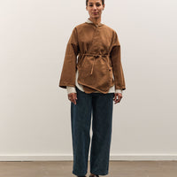 MAN-TLE W-R19S7 Long Cross Cardigan, Brown