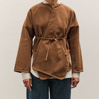 MAN-TLE W-R19S7 Long Cross Cardigan, Brown