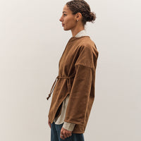 MAN-TLE W-R19S7 Long Cross Cardigan, Brown