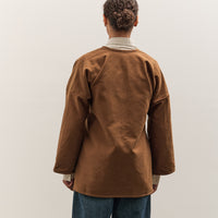 MAN-TLE W-R19S7 Long Cross Cardigan, Brown