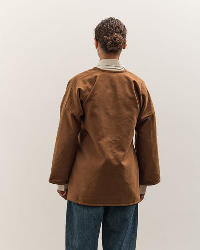 MAN-TLE W-R19S7 Long Cross Cardigan, Brown