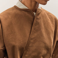 MAN-TLE W-R19S7 Long Cross Cardigan, Brown