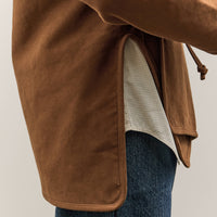 MAN-TLE W-R19S7 Long Cross Cardigan, Brown