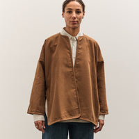 MAN-TLE W-R19S7 Long Cross Cardigan, Brown