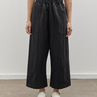 MAN-TLE W-R18P3 Tuck Pant, Black Bamboo
