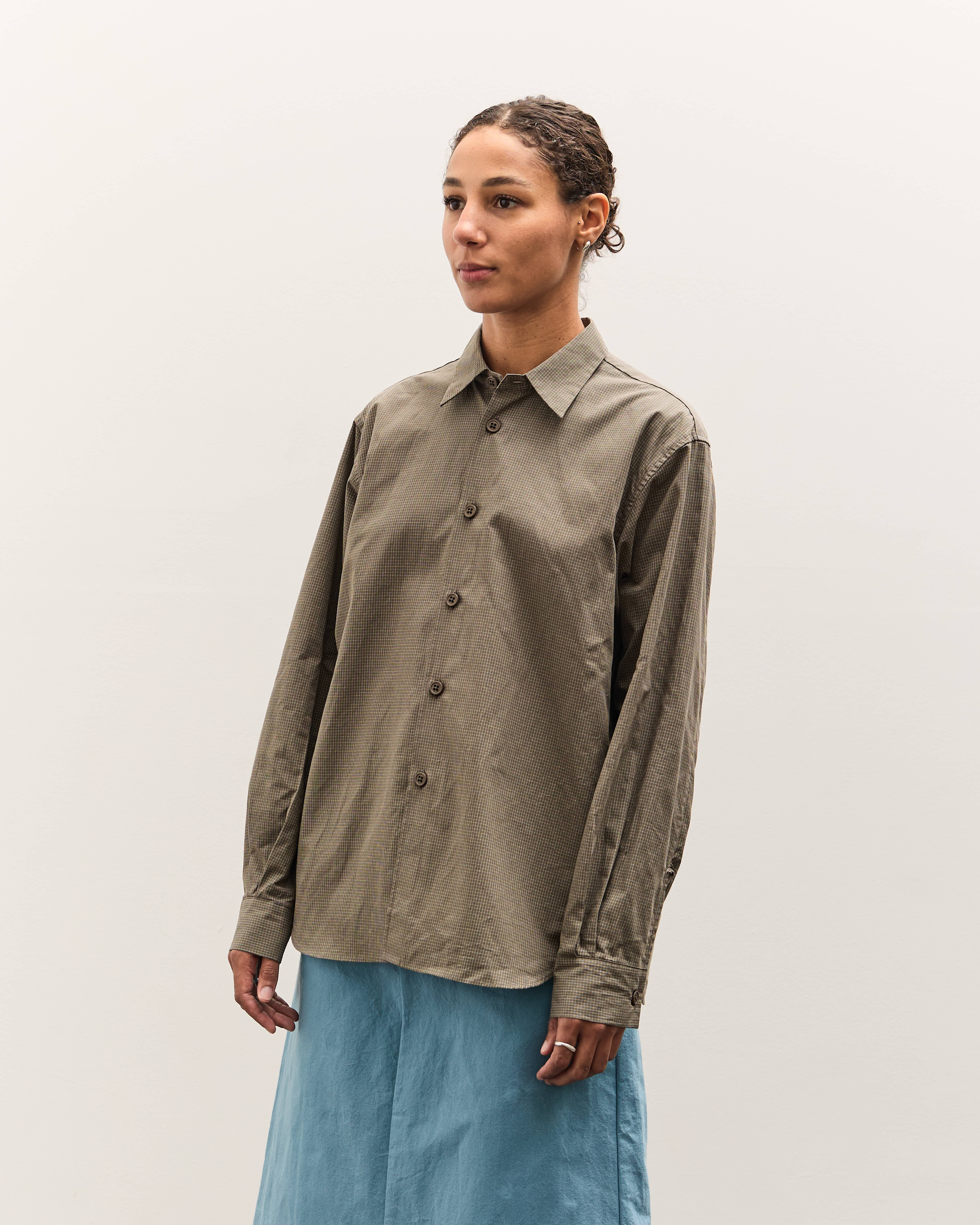 MAN-TLE R19S8 Weather Shirt, Historic Grid – Glasswing