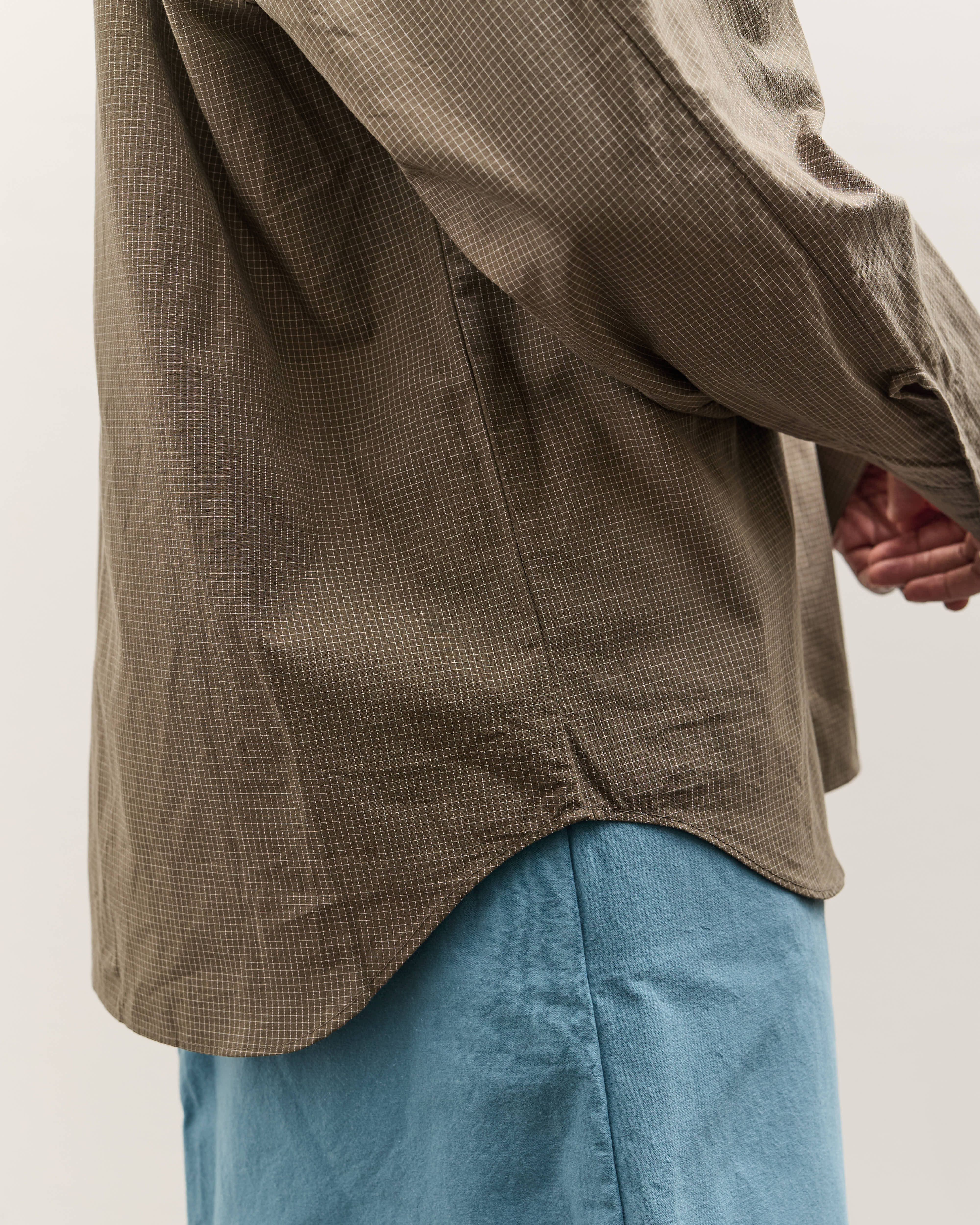 MAN-TLE R19S8 Weather Shirt, Historic Grid – Glasswing