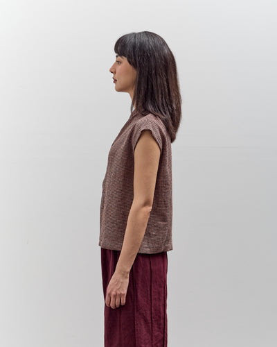 MAN-TLE Zip Tank, Bengara Gingham