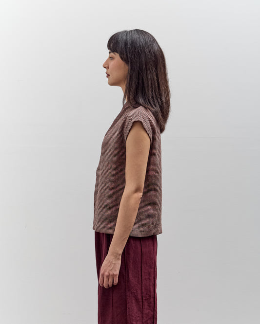 MAN-TLE Zip Tank, Bengara Gingham