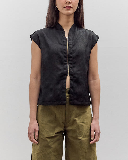 MAN-TLE Zip Tank, Black School Canvas