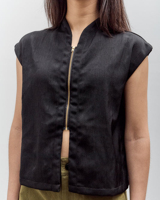 MAN-TLE Zip Tank, Black School Canvas