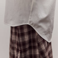 Asymmetric Cotton Shirt, White