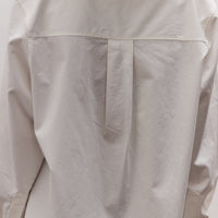 Asymmetric Cotton Shirt, White
