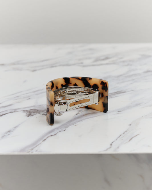 Machete French Pony Barrette, Blonde Tortoise