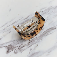 Machete French Pony Barrette, Blonde Tortoise