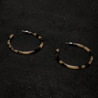 Machete Large Hoops, Blonde Tortoise