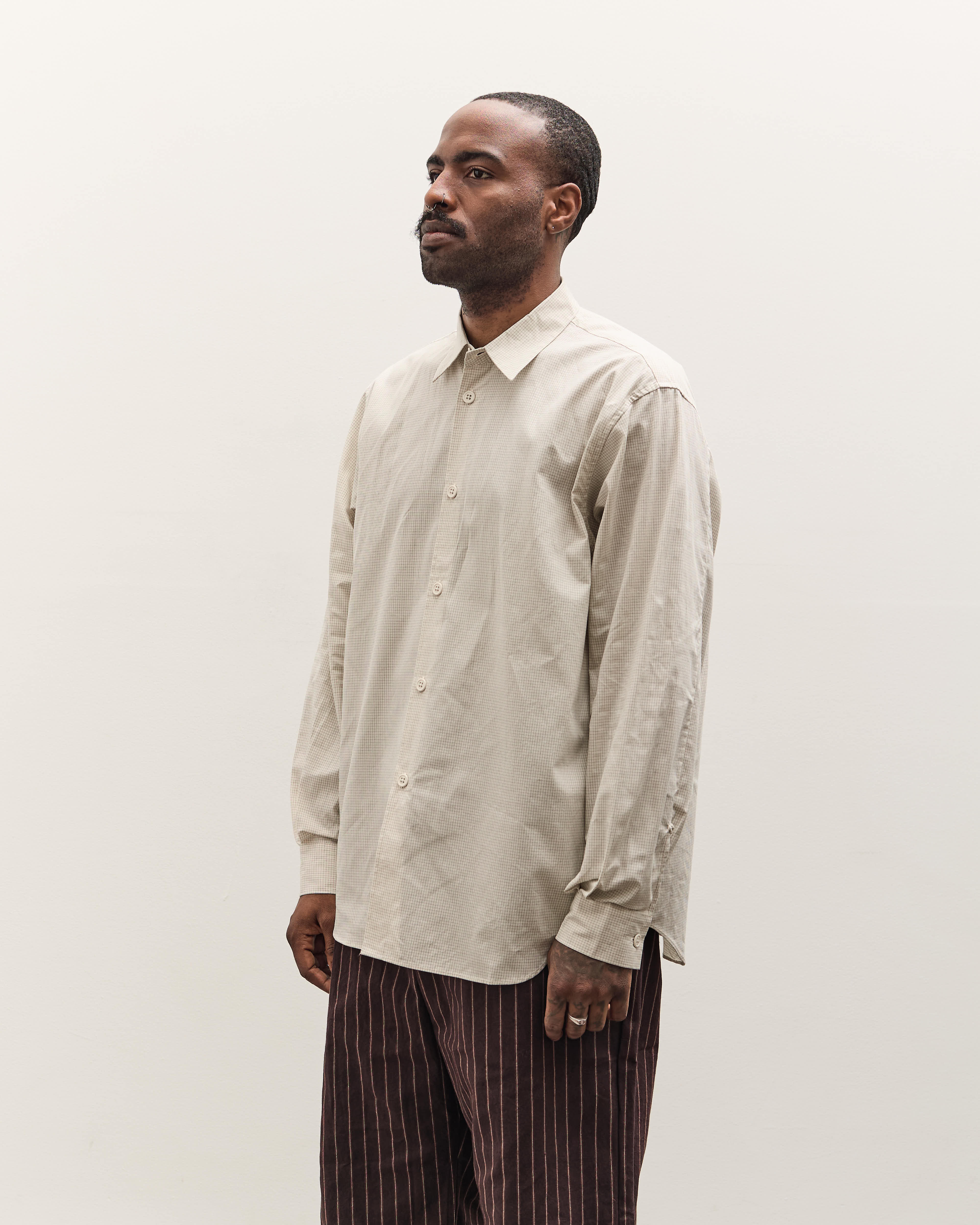 MAN-TLE R19S8 Weather Shirt Unisex, Land Grid – Glasswing