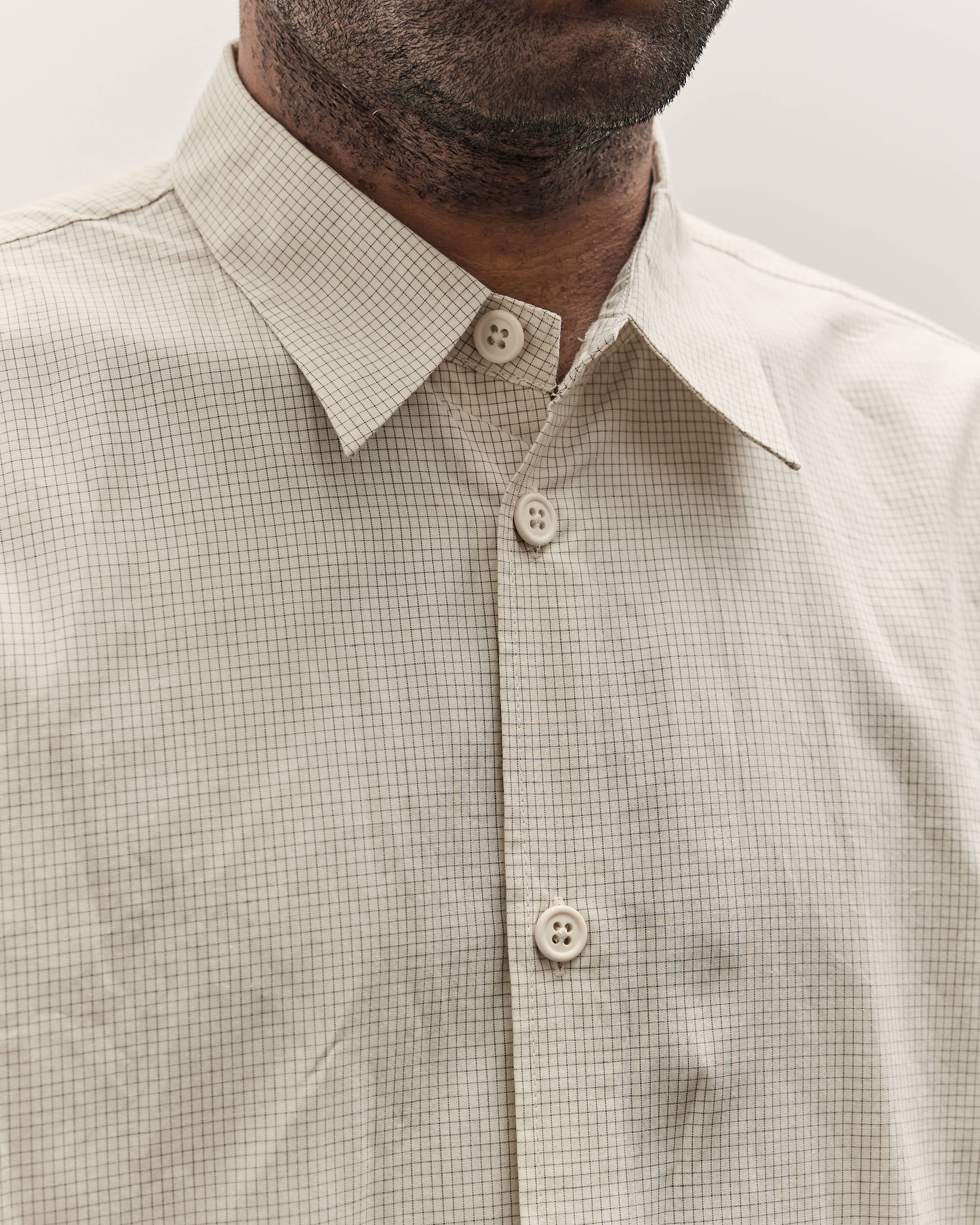 MAN-TLE R19S8 Weather Shirt Unisex, Land Grid – Glasswing MAN-TLE R19S8 Weather Shirt Unisex, Land Grid – Glasswing