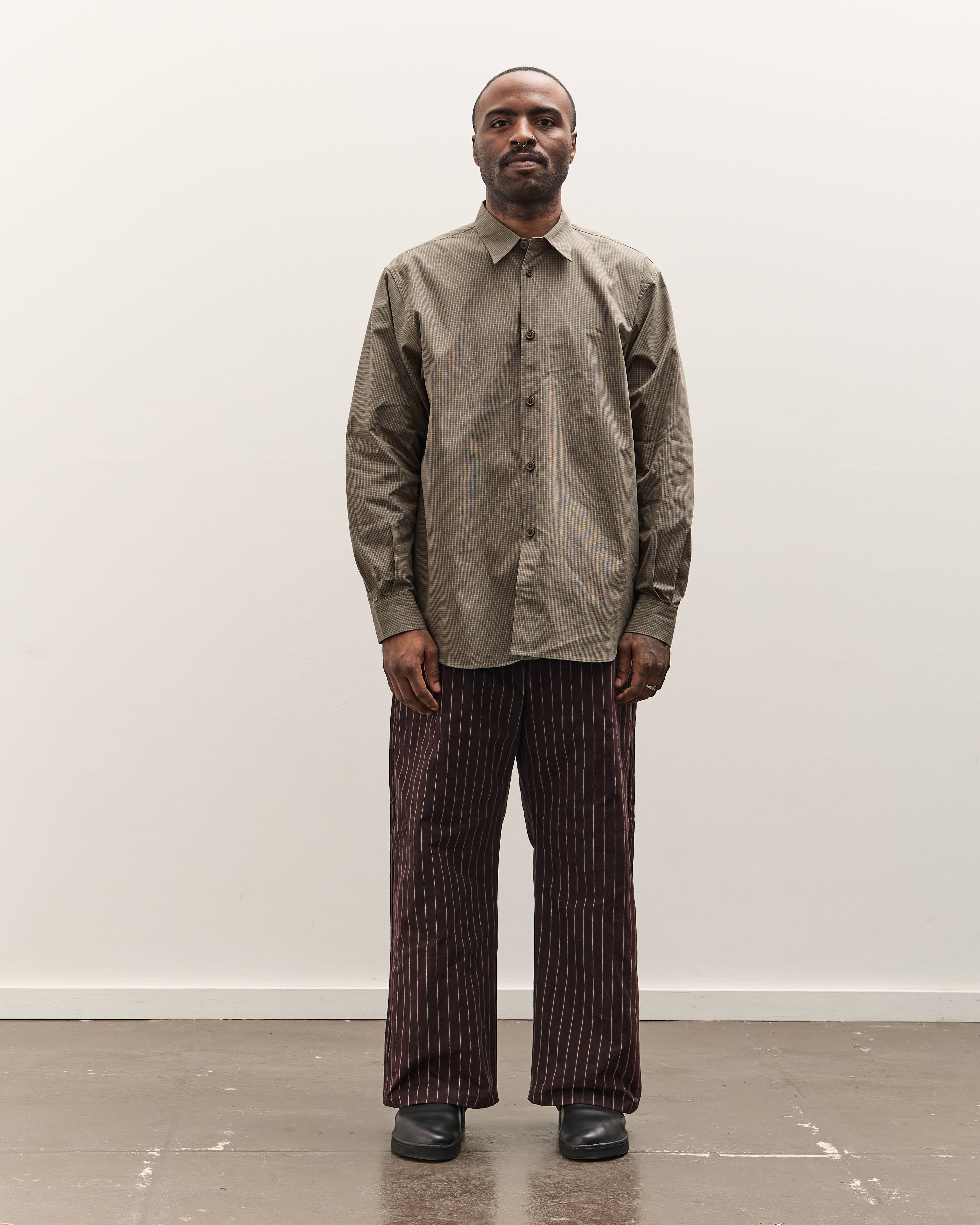 MAN-TLE R19S8 Weather Shirt Unisex, Historic Grid – Glasswing